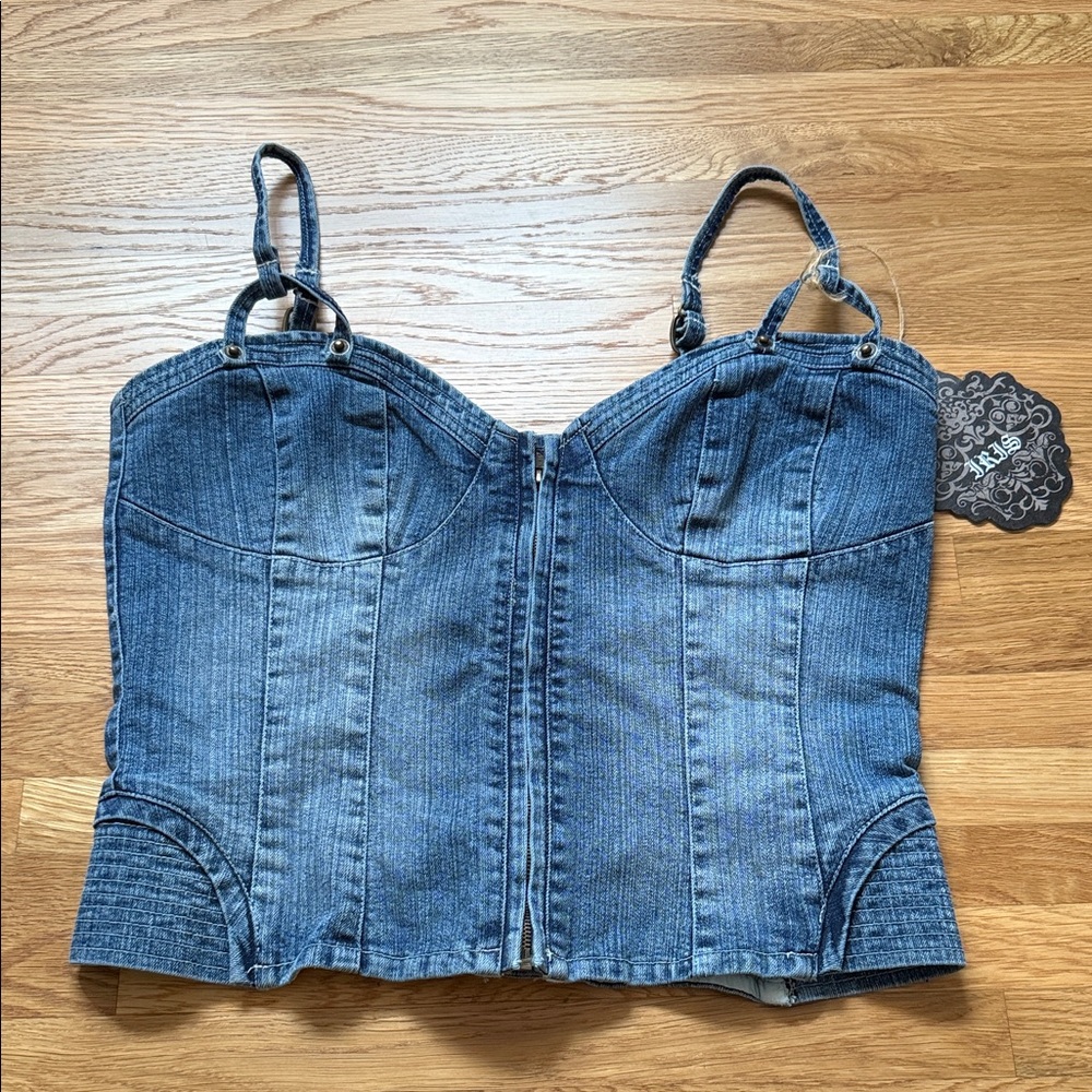 Denim Corset Top